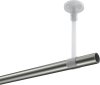 Gardinenstange Metall 20 mm Ø SONETTE - Sitra Edelstahl-Optik / Schwarz (ohne Ringe) 100 cm