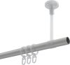 Gardinenstange Metall 20 mm Ø SONETTE - Verano Weiß / Chrom 100 cm