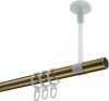 Gardinenstange Metall 20 mm Ø SONETTE - Luino Messing Antik / Messing-Optik 420 cm (3 x 140 cm)