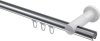 Innenlauf Gardinenstange Aluminium / Metall 20 mm Ø PLATON - Elanto Chrom / Schwarz 100 cm
