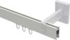 Innenlauf Gardinenstange Aluminium / Metall eckig 14x35 mm SMARTLINE - Paxo Weiß 100 cm