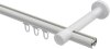 Innenlauf Gardinenstange Aluminium / Metall 20 mm Ø PRESTIGE - Luino Weiß 100 cm