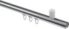 Innenlauf Gardinenstange Aluminium / Metall 20 mm Ø SONIUS - Santo Chrom / Edelstahl-Optik 100 cm