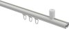 Innenlauf Gardinenstange Aluminium / Metall 20 mm Ø SONIUS - Tanara Weiß 100 cm