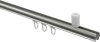 Innenlauf Gardinenstange Edelstahl-Optik 20 mm Ø SONIUS - Santo 100 cm