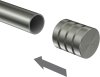 Endstücke Selma (Rillenkappe) Edelstahl für Gardinenstangen 16 mm Ø (2 Stück) 