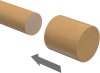 Endstücke Feta (Kappe) Buche lackiert für Gardinenstangen 20 mm Ø (2 Stück) 