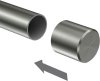 Endstücke Santo (Kappe) Edelstahl-Optik für Gardinenstangen 20 mm Ø (2 Stück) 