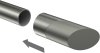 Endstücke Verano (Schräge) Edelstahl-Optik / Satin-Silber für Gardinenstangen 20 mm Ø (2 Stück) 