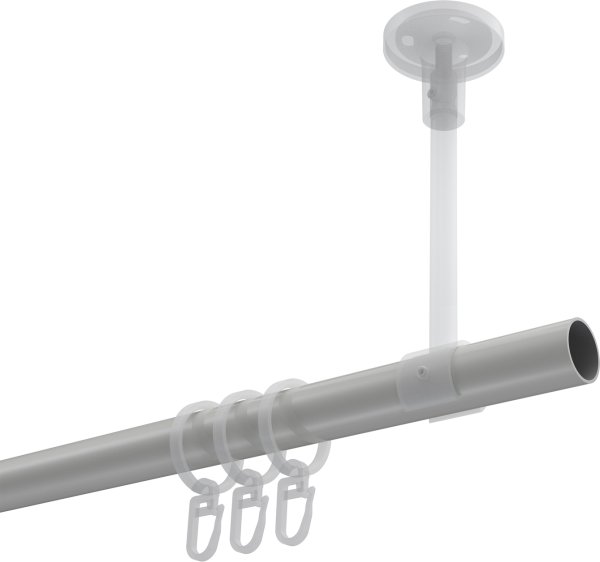 Gardinenstange Metall 20 mm Ø SONETTE - Santo Weiß