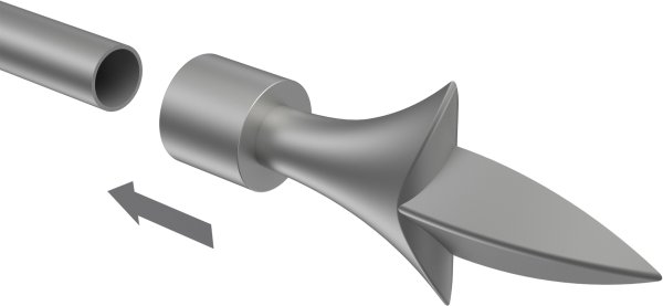 Endstücke Lily (Lilie) Silbergrau für Gardinenstangen ausziehbar 16/13 mm Ø (2 Stück)