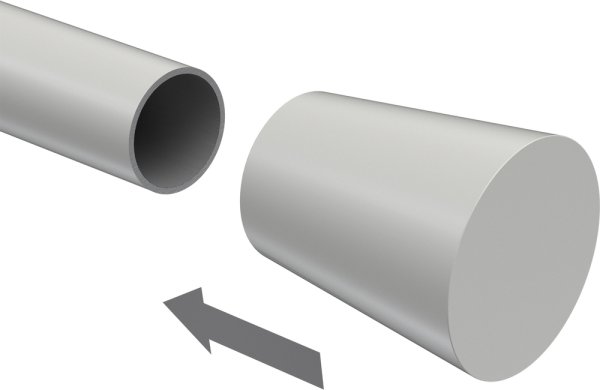 Endstücke Sitra (Konus) Weiß für Gardinenstangen 20 mm Ø (2 Stück)