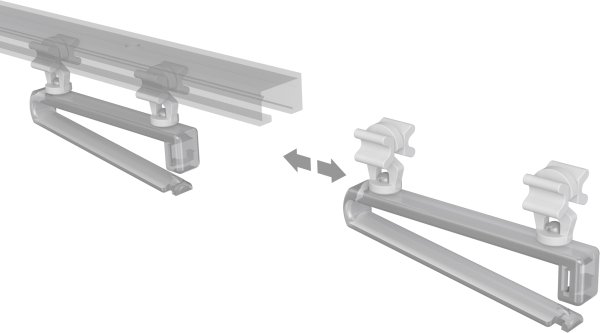 Schlaufengleiter Universal für Schlaufenvorhänge (8 Stück)