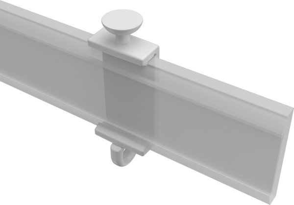 Paneelclipse mit Gleitkopf Kunststoff für Paneelwagen Universal Easyslide (2 Stück)