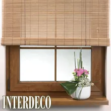 Bambusrollos im asiatischen Stil.