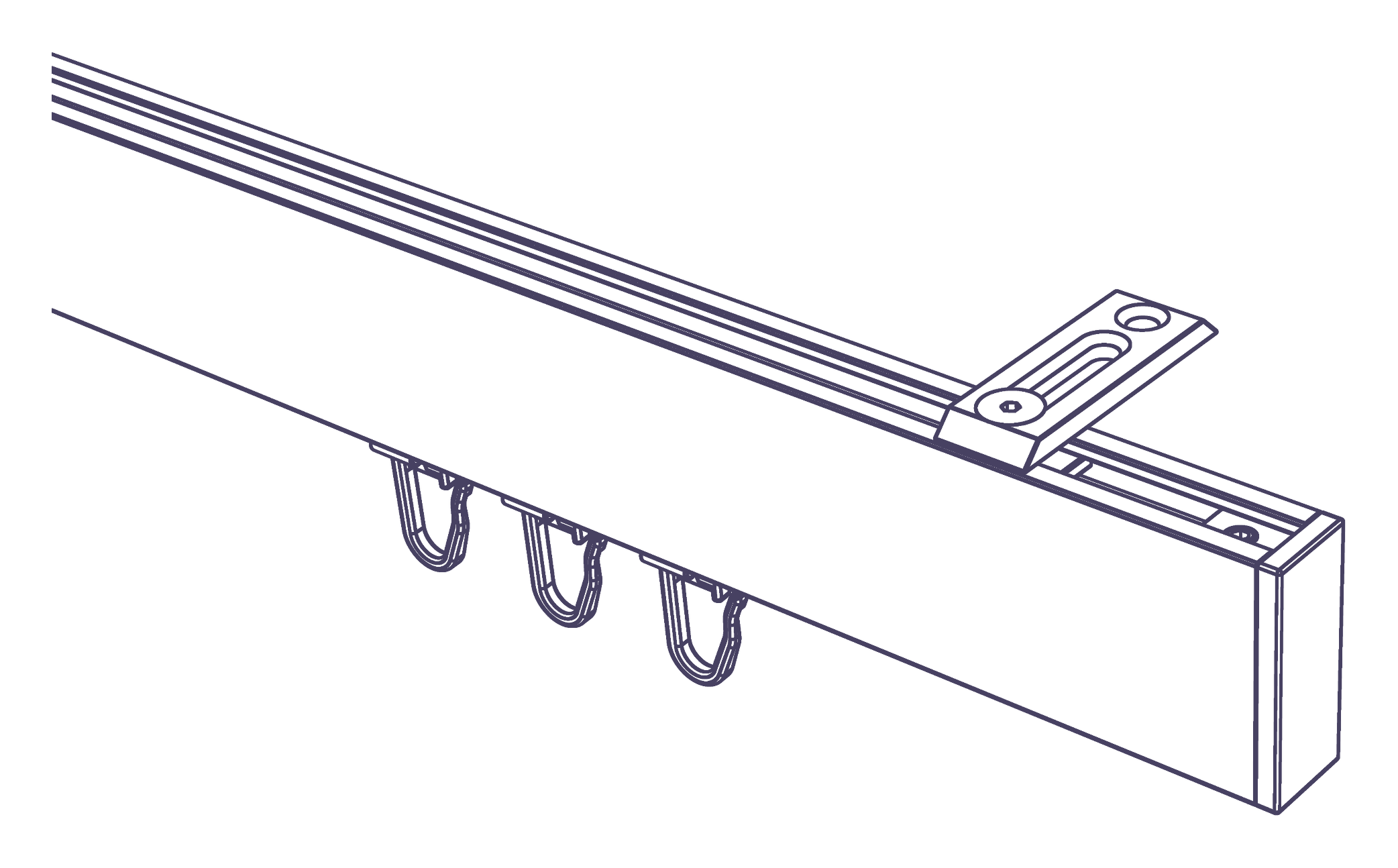 Smartline Universal-Deckentr&auml;ger mit 14x35-Profil