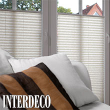 Plissee für das Wohnzimmer.